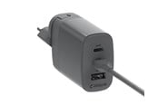Telefon - Adapter i Ladowarka - Unisynk 3 Port Global Multi-Charger Kit - 65W - Grey - 10461