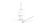 Telefon - Adapter i Ladowarka - Unisynk Lightning Charger Kit EU PD 20W 2m - White - 10388