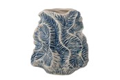 Dekoracje - Bloomingville Creative Collection - Guxi Vase H19.5 cm - Blue Stoneware - 82057576