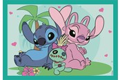 Puzzle - Clementoni Super Color Jigsaw Puzzle 4in1 Stitch Podłoga - 21745