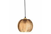 Lampy - Bloomingville - Adar Glass Pendant Lamp 22x20 cm - Brown - 82069076