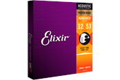 Instrumenty muzyczne i dla DJ'a - Elixir Strings 16052 - Brąz fosforowy - struny akustyczne - Nanoweb - lekkie (12-53) - CEL 16052