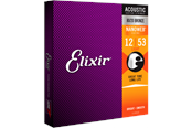 Instrumenty muzyczne i dla DJ'a - Elixir Strings 11052 - 80/20 Bronze - Struny akustyczne - Nanoweb - Light (12-53) - CEL 11052
