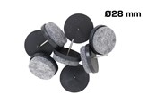 Gwoździe i śruby - Home>it slip stitch with felt Ø28 mm x 8 pcs black - 11611