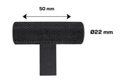 Wsporniki i zawiasy  - Home>it Knurled T-Bar Furniture Knob Matte Black Set of 2 - 21290