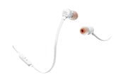 Słuchawki, zestaw słuchawkowy - JBL T110 - In-Ear - White - JBLT110WHTE