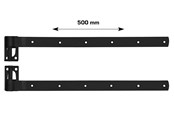 Wsporniki i zawiasy  - Home>it stable door hinge 500 mm matt black 2 pcs. - 20519