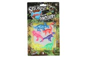 Male prezenty dla dzieci - Ruby Toys - Squishy Tastic Super Stretch Neon Dinos 6 pcs. - RT06308Z