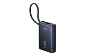 Powerbank - Baseus PicoGo power bank - with built-in USB-C cable - 2 x USB-C USB - 45 Watt Powerbank - 10000 mAh - P10076803123-00