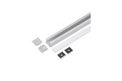 Inteligentny dom - Light Solutions Aluminiumsprofil - Model L - 20mm LED strip - Alu - 5714255011142