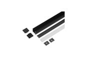 Inteligentny dom - Light Solutions Aluminiumsprofil - Model L - 20mm LED strip - Sort - 5714255011166