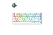 Klawiatura - MCHOSE Jet 75 Kailh Magnetic God Hall Effect - Klawiatura gamingowa - bez bloku numerycznego - Angielski (US) - Biały - HW-Jet75-8