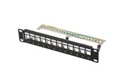 Szafa rack - Lanberg - patch panel (blank) - 12 port FTP - 1U - PPKS-9212-B