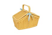 Zabawki drewniane - Bigjigs Picnic Set in Basket 18pcs. - 37026