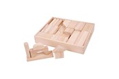 Klocki konstrukcyjne - Bigjigs Large Wooden Building Blocks Set - BJ959