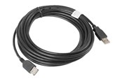 Kabel USB - Lanberg - USB extension cable - USB to USB - 5 m - CA-USBE-10CC-0050-BK