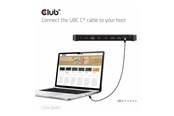 Stacja dokująca - Club 3D 8-in-1 - docking station - USB-C - HDMI DP - 1GbE - CSV-2540