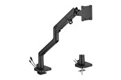 Uchwyt na monitor - DUTZO Uchwyt do monitora na 1 monitor (do 57") - Heavy Duty Deluxe z portami USB A i C - Czarny - MMHDDLX-1B
