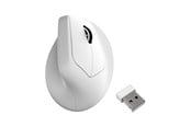 Myszka - Keychron M5 Wireless Ergonomic - Ergonomiczne myszki - Optyczny - 5 - Biały - M5-A24