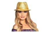 Przebranie karnawalowe - Boland Hat Popstar Sequins Gold - 01291