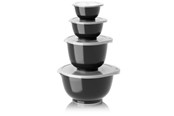 Akcesoria kuchenne - Rosti - Margrethe Bowls - Set of 4 + Lids (Carbon Black) - 29964