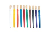 Kreatywne gry - Colorations - Plastic Thick Paint Brushes 10 pcs. - 10PCB