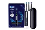 Szczoteczka elektryczna do zebów - Oral-B Szczoteczka do zębów iO3 Black Gift Pack - incl. Travel Case + 2 extra refills - 8006530069229