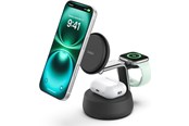 Telefon - Adapter i Ładowarka - Belkin UltraCharge Pro 25w Qi2 3in1 Magnetic Charger Charcoal - WIZ040KQCH