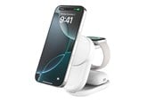 Telefon - Adapter i Ładowarka - Belkin UltraCharge 25w Qi2 3in1 Magnetic Charger - White - WIZ037KQWH