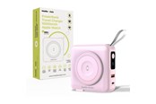 Powerbank - Mobile Origin PowerBank & Travel Charger - Lightning/USB-C Cable - MagSafe/AW/iPhone Compatible - pink Powerbank - Różowy - 10000 mAh - PBT-03L-PNK