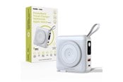 Powerbank - Mobile Origin PowerBank & Travel Charger - Lightning/USB-C Cable - MagSafe/AW/iPhone Compatible - white Powerbank - Biały - 10000 mAh - PBT-03L-WHT
