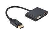 Kabel wyświetlacza - Gembird Cablexpert adapter - DisplayPort / HDMI / VGA - 10 cm - A-DPM-HDMIFVGAF-01