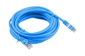 Kabel sieciowy - Lanberg patch cable - 10 m - blue RAL 5012 - Niebieski - 10m - PCF6-10CC-1000-B