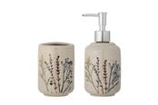 Akcesoria lazienkowe - Bloomingville - Bea Soap Dispenser Set - Stoneware - 82055045
