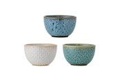 Zastawa stolowa - Bloomingville - Harriet Bowl (Set of 3) - Blue - Stoneware - 82072500