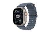 Smartwatch, zegarek i opaska sportowa - Apple Watch Ultra 3 GPS + Cellular 49mm Natural Titanium Case with Anchor Blue Ocean Band - MEWH4DH/A