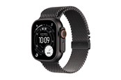 Smartwatch, zegarek i opaska sportowa - Apple Watch Ultra 3 GPS + Cellular 49mm Black Titanium Case with Black Titanium Milanese Loop - Medium - MF1Q4DH/A
