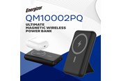 Powerbank - Energizer Magnetyczny Powerbank Bezprzewodowy - 15W Powerbank - Czarny - 10000 mAh - QM10002PQ