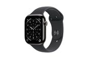 Smartwatch, zegarek i opaska sportowa - Apple Watch Series 11 GPS + Cellular 42mm Slate Titanium Case with Black Sport Band - S/M - MF8R4QN/A