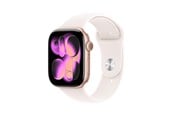 Smartwatch, zegarek i opaska sportowa - Apple Watch Series 11 GPS 46mm Rose Gold Aluminium Case with Light Blush Sport Band - S/M - MEV64QN/A
