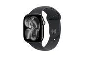 Smartwatch, zegarek i opaska sportowa - Apple Watch Series 11 GPS + Cellular 46mm Jet Black Aluminium Case with Black Sport Band - M/L - MFC44QN/A