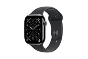 Smartwatch, zegarek i opaska sportowa - Apple Watch Series 11 GPS + Cellular 46mm Slate Titanium Case with Black Sport Band - S/M - MFD14QN/A