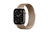 Smartwatch, zegarek i opaska sportowa - Apple Watch Series 11 GPS + Cellular 46mm Gold Titanium Case with Gold Milanese Loop - M/L - MFD84QN/A