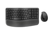 Klawiatura - Logitech Wave Keys and Lift Combo - Zestaw klawiatura i mysz - Angielski (US) - Czarny - 920-013635