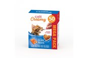 Koty - Catit - Creamy Premium Treat for Cats - Salmon w. prawn - mega pack 50 x 10g - 44463