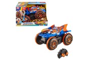 Zdalnie sterowane zabawki - Hot Wheels Monster Trucks Tiger Shark Climber RC Vehicle - JFR39