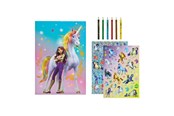 Kreatywne gry - Undercover Unicorn Academy Coloring Set with Stickers and Pencils - ACMY0225