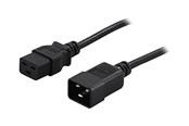 Kabel zasilający (zewnętrzny) - Deltaco DEL-112PA - power extension cable - IEC 60320 C19 to IEC 60320 C20 - 3 m - DEL-112PA