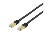 Kabel sieciowy - Deltaco LAN CAT 7 - SFTP - Czarny - 10m - STP-710S