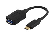 Kabel USB - Deltaco USBC-1204 - USB-C adapter - USB Type A to 24 pin USB-C - 15 cm - USBC-1204